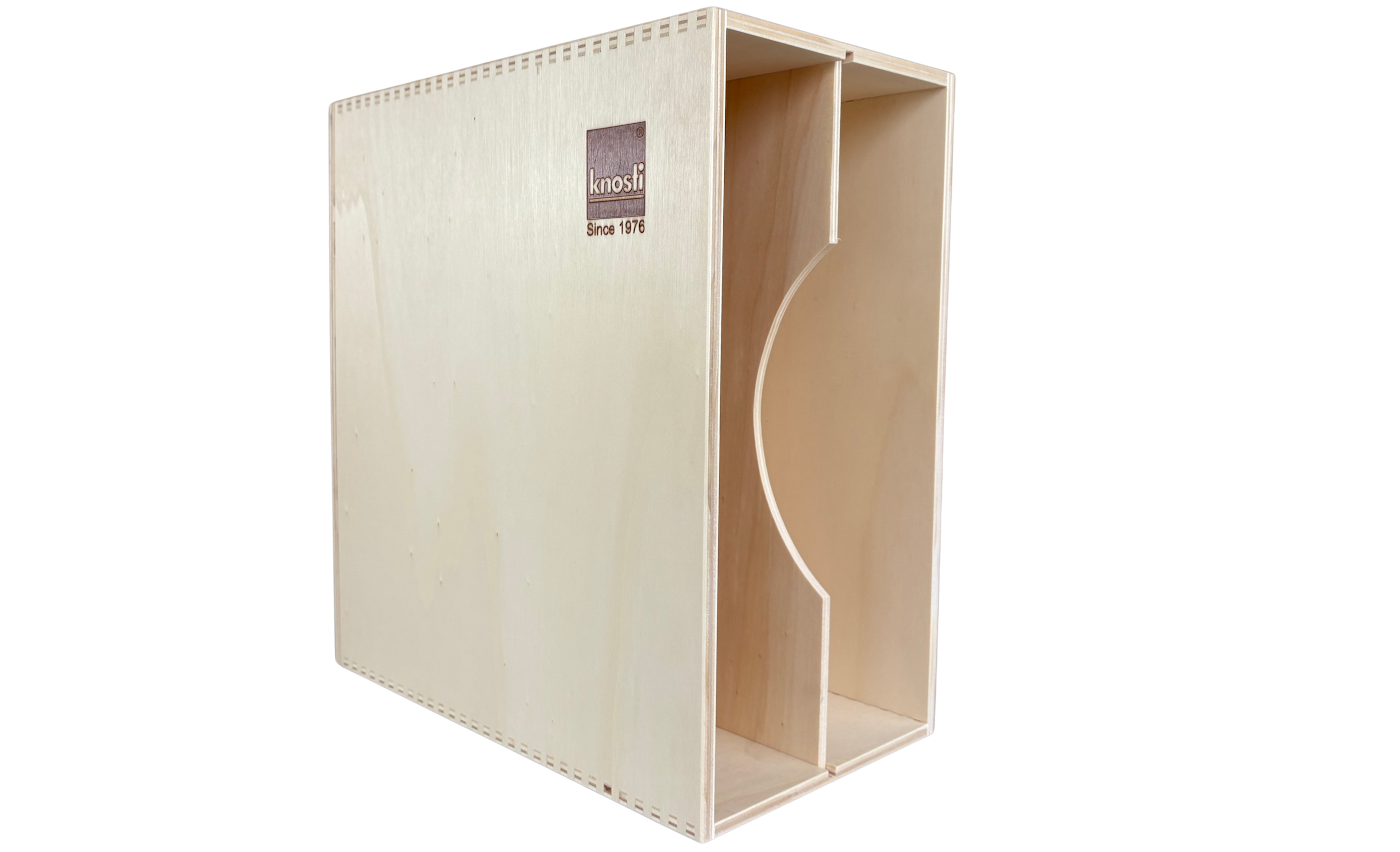 Knosti Archifix Box Woodline aus Holz zur Aufbewahrung von Schallplatten