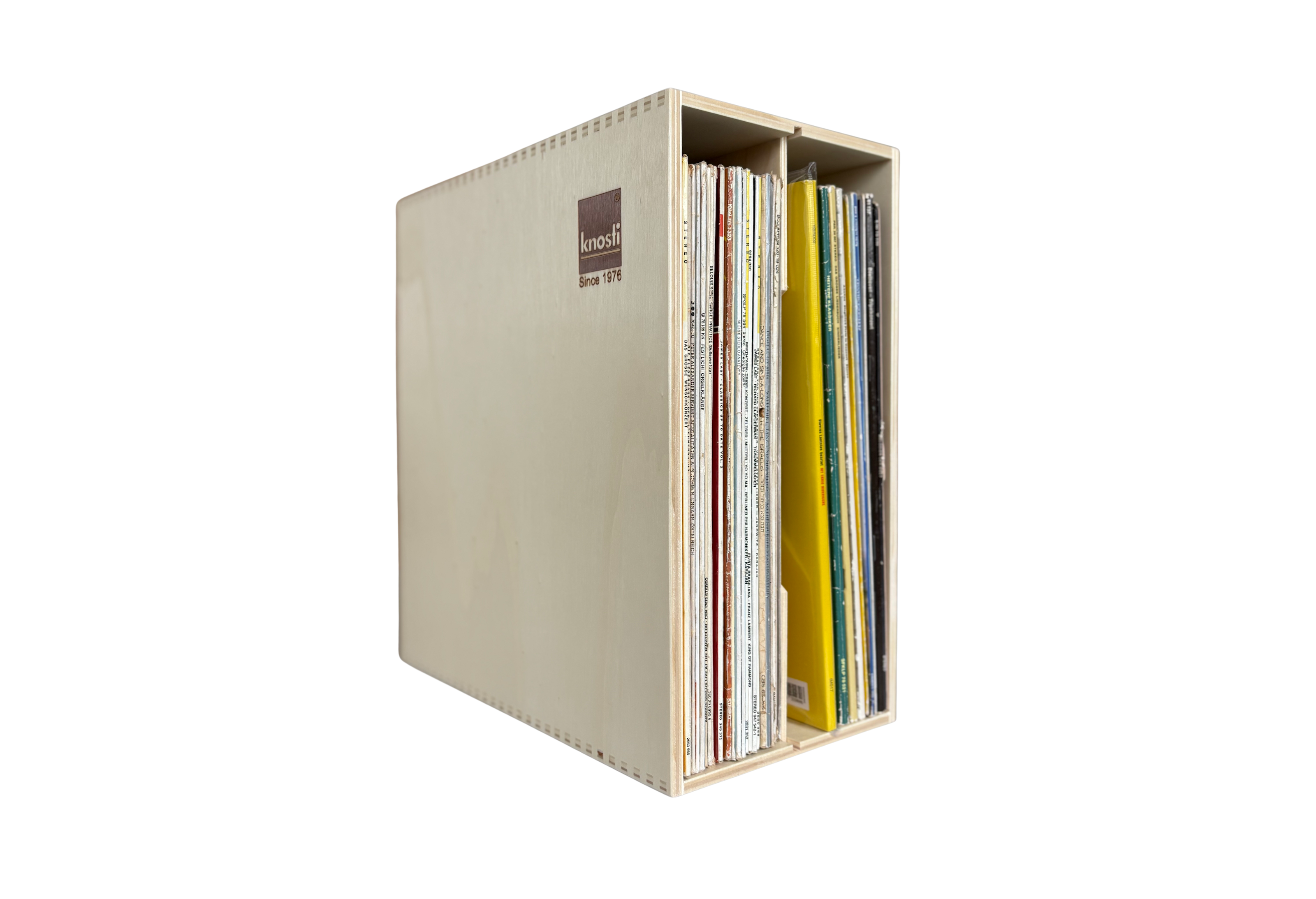 Knosti Archifix Box Woodline aus Holz zur Aufbewahrung von Schallplatten
