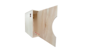 Knosti Archifix Box Woodline aus Holz zur Aufbewahrung von Schallplatten-mit ausziehbarer Trennwand