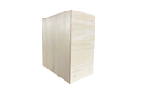 Knosti Archifix Box Woodline aus Holz zur Aufbewahrung von Schallplatten-Ansicht von hinten und von der Seite