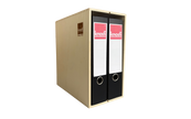 Knosti Archifix Box Woodline aus Holz zur Aufbewahrung von Schallplatten-mit zwei Dokumentenordnern