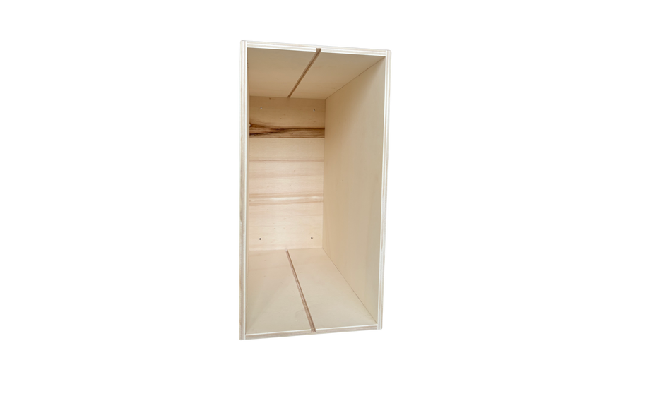 Knosti Archifix Box Woodline aus Holz zur Aufbewahrung von Schallplatten-ohne Trennwand