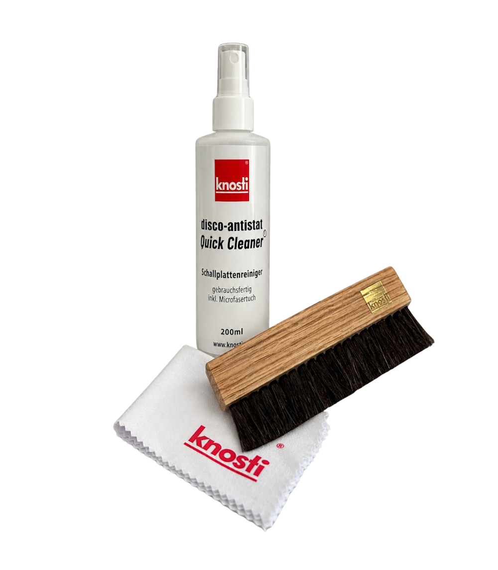Quick Cleaner Spray_Quick Care Brush_Microfasertuch_schnelle Schallplattenpflege