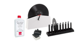 Schallplattenwaschgerät-manuell-weiss-Mixture-Trockenständer-Trichter-Filterpapier