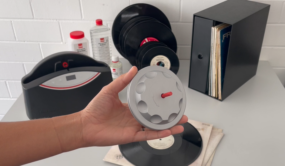 Label-Schutz für Disco-Antistat Ultrasonic 2.0 Schallplatten-Waschgerät