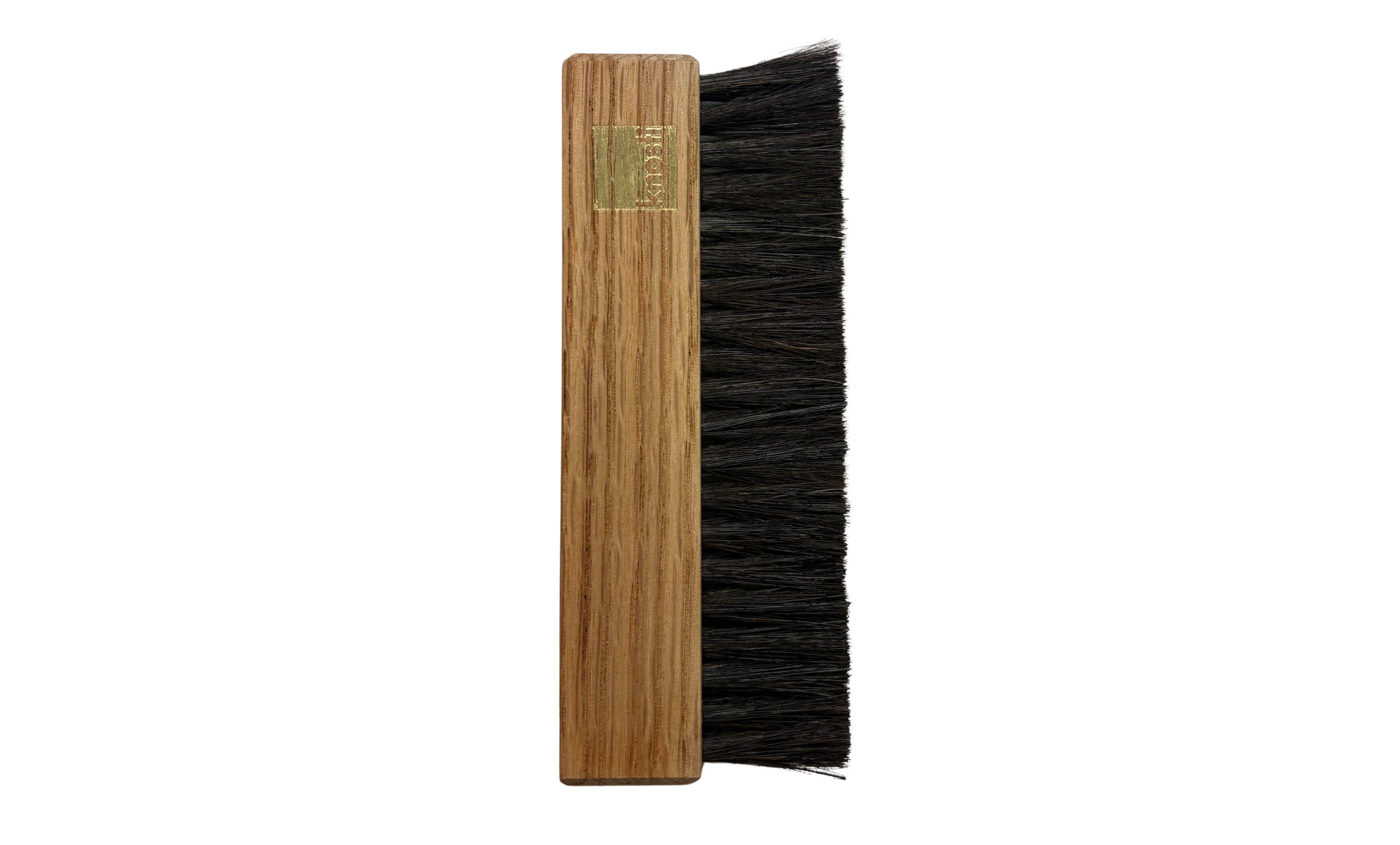 Quick Care Brush – Schallplattenbürste – Holzgriff & Ziegenhaar für schonende, antistatische Trockenreinigung-braun