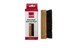 Quick Care Brush mit Verpackung – Schallplattenbürste – Holzgriff & Ziegenhaar für schonende, antistatische Trockenreinigung-braun