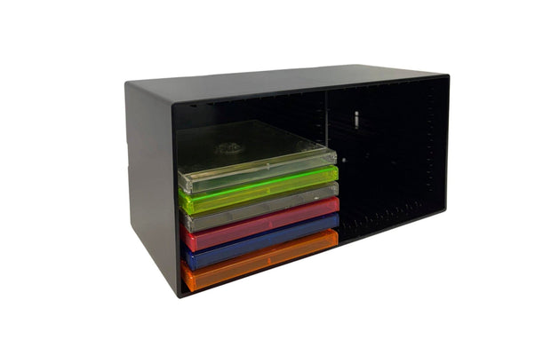 Tango-Box Schwarz mit CDs_Medienaufbewarung