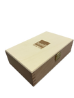 Vinyl Care Box aus Holz, geschlossen, Vinylpflege